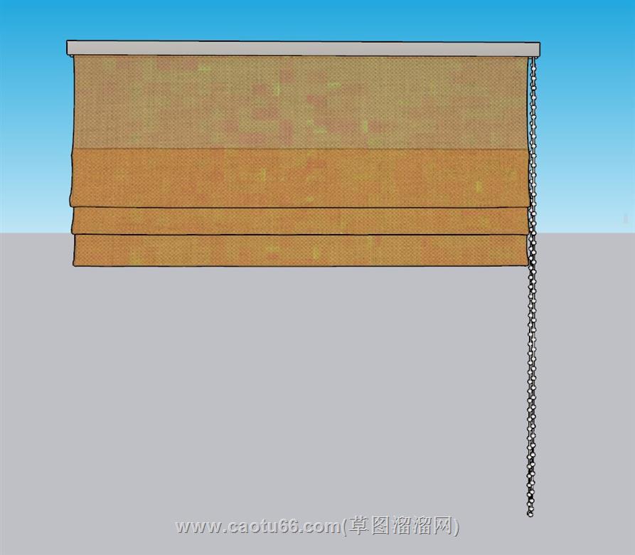 窗帘SU模型 1