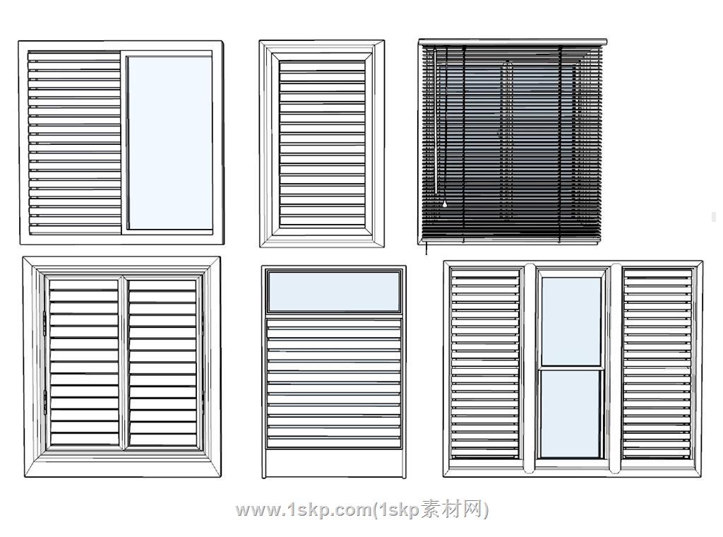 百叶窗SU模型 1