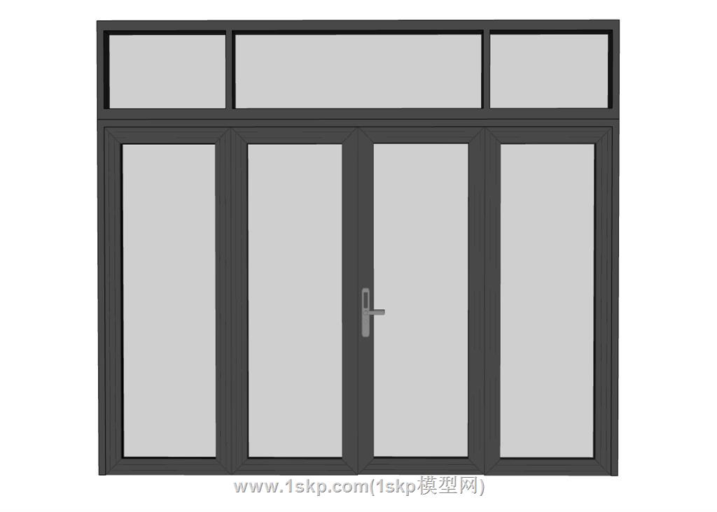 铝合金玻璃门 2