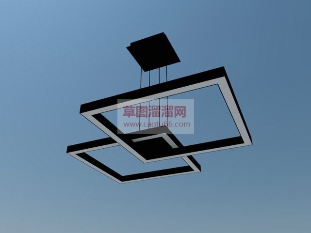 建模LED吊SU模型 1