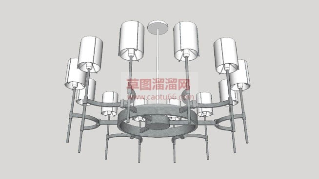 建模吊灯怎么SU模型 1