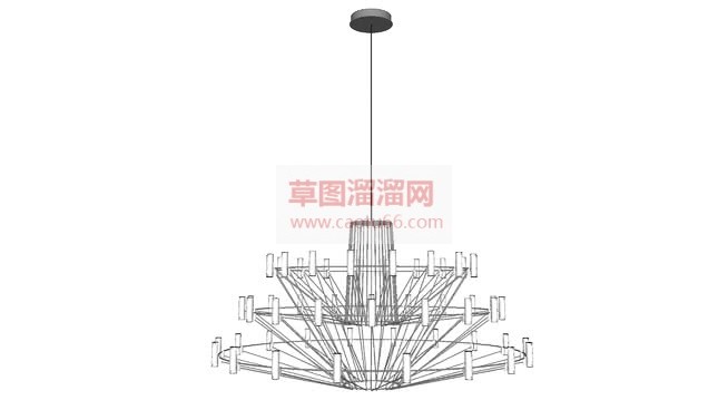 现代客厅装饰SU模型 1