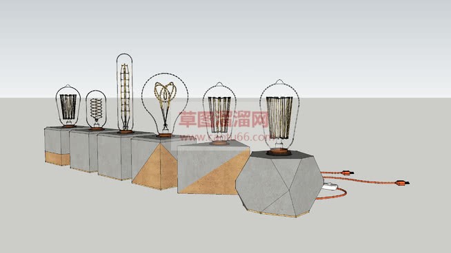 装饰灯具灯饰SU模型 1