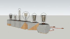 装饰灯具灯饰SU模型 免费sketchup模型下载