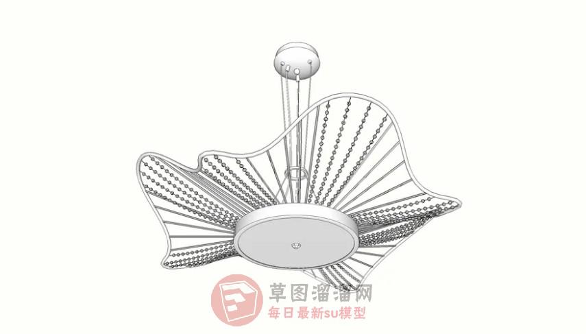 精美装饰吊灯SU模型 1