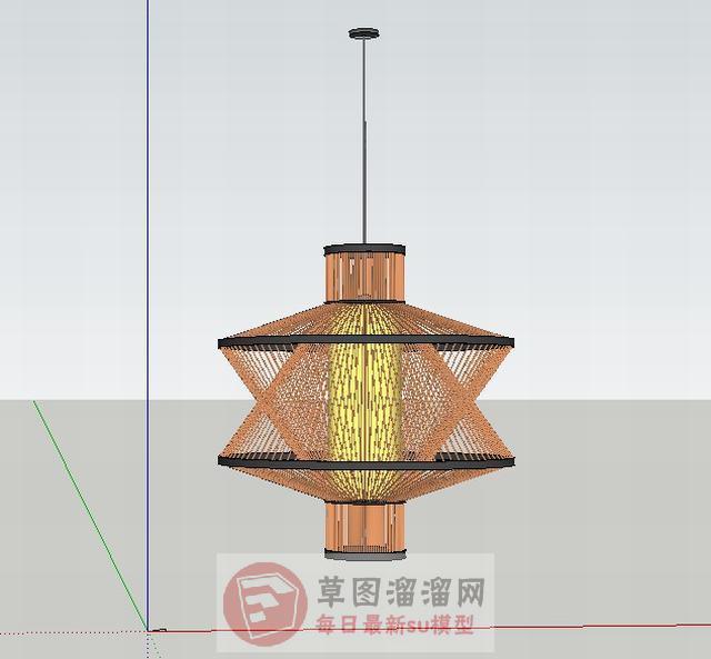 吊灯灯具SU模型 1