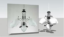 吊灯灯具SU模型