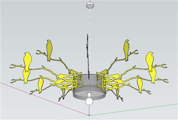 鸟 造型 吊灯 灯具