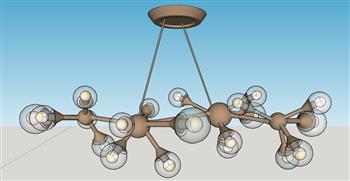 枝形  吊灯  灯泡