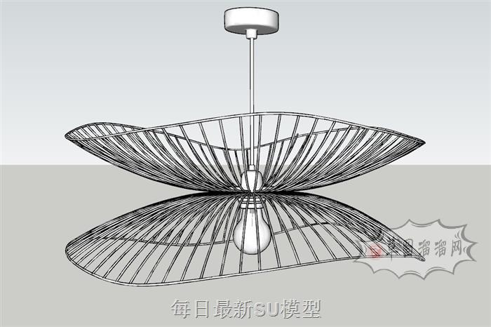 异形吊灯灯具SU模型 1
