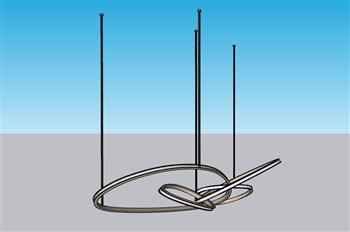 吊灯SU模型 免费sketchup模型下载