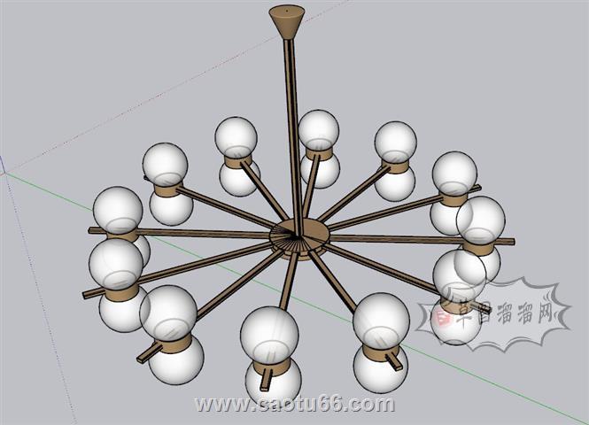 枝形吊灯SU模型