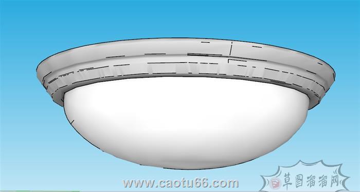 吸顶灯SU模型 1