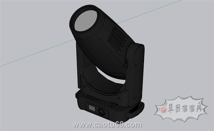 炮雾机射灯舞台SU模型 1