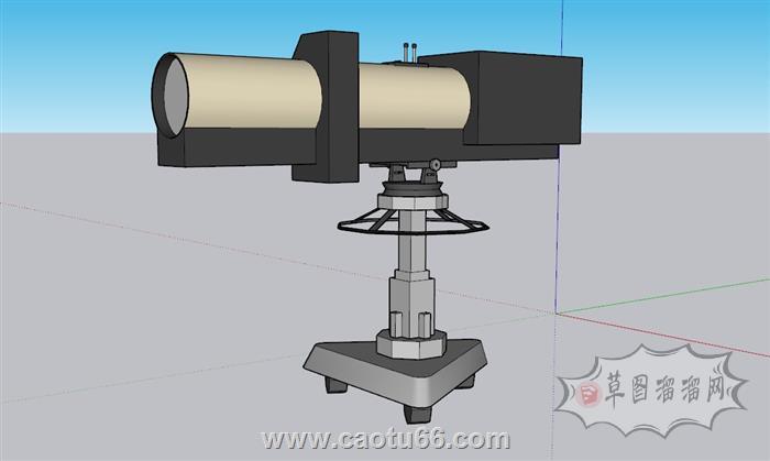 雾炮机灯具射灯SU模型 1