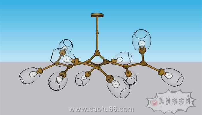 吊灯SU模型