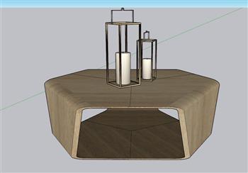 茶几  蜡烛灯  装饰