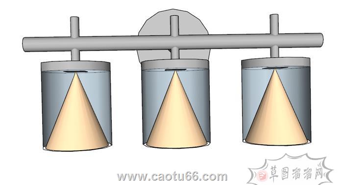 壁灯灯具SU模型 1