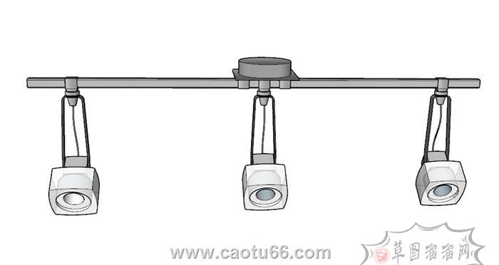 轨道灯SU模型 1