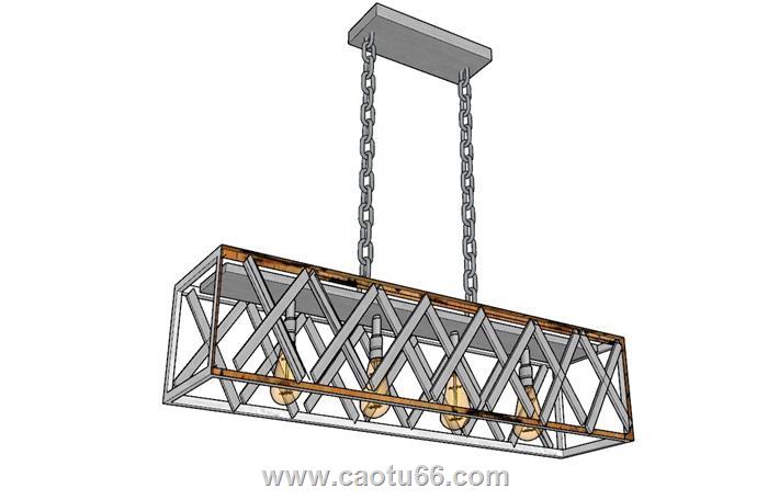 吊灯SU模型 1
