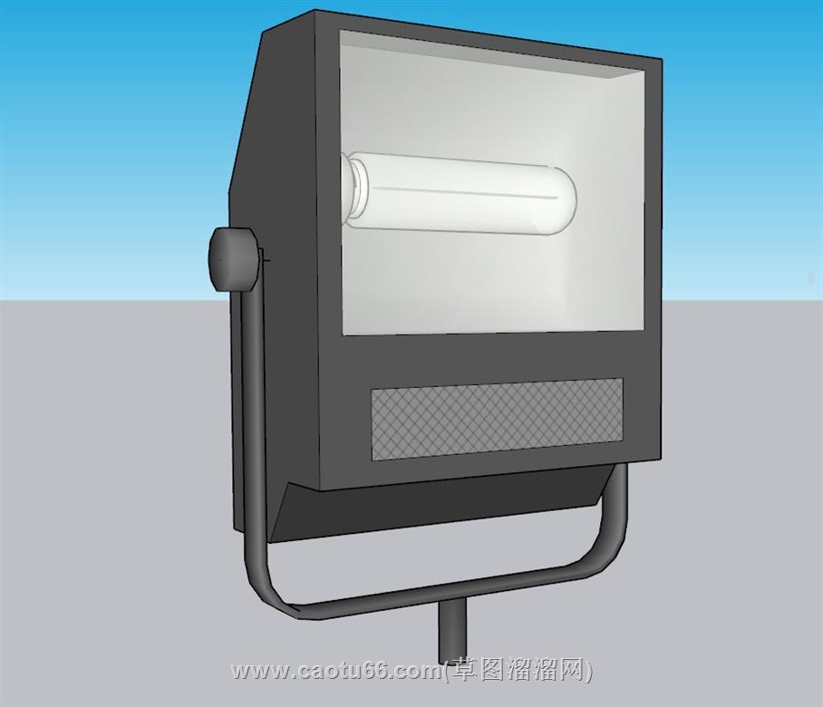 泛光灯节能灯户外灯SU模型 1