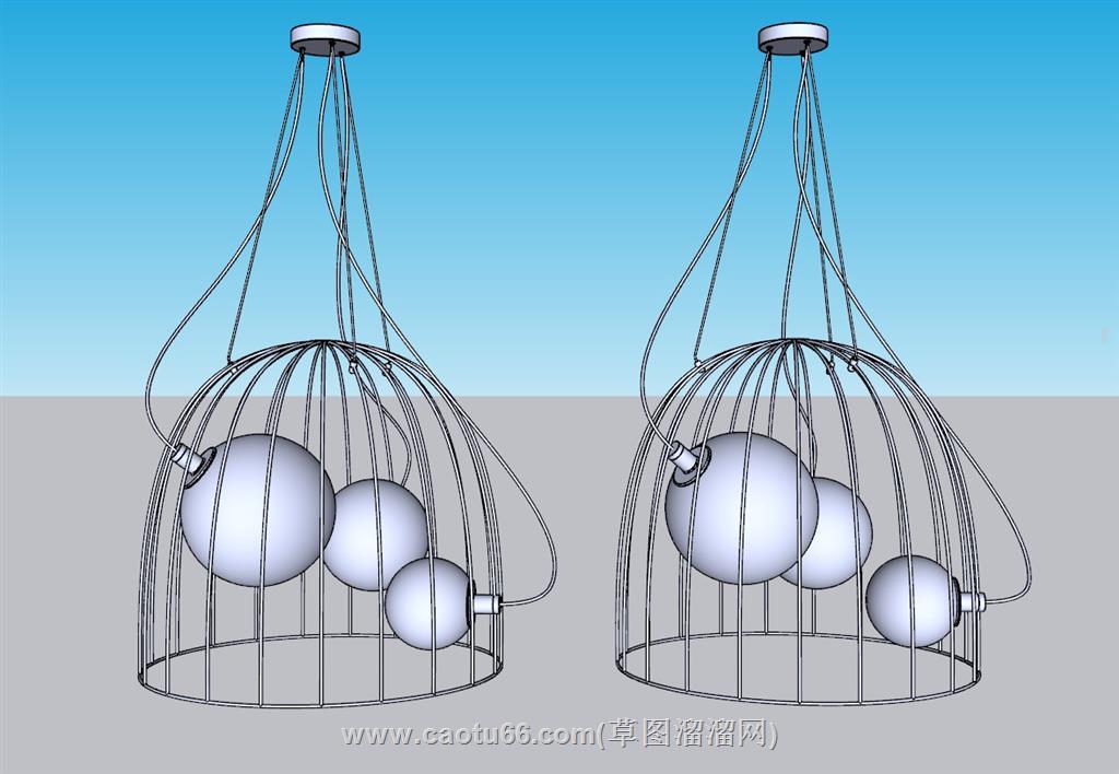 吊灯SU模型 1