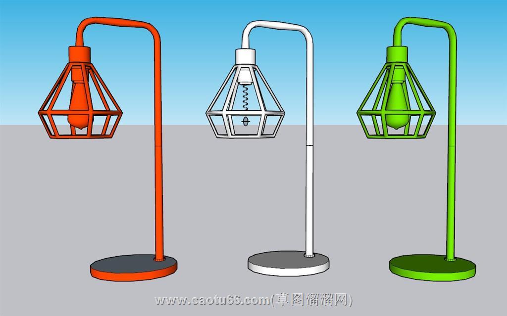 桌灯台灯SU模型 2