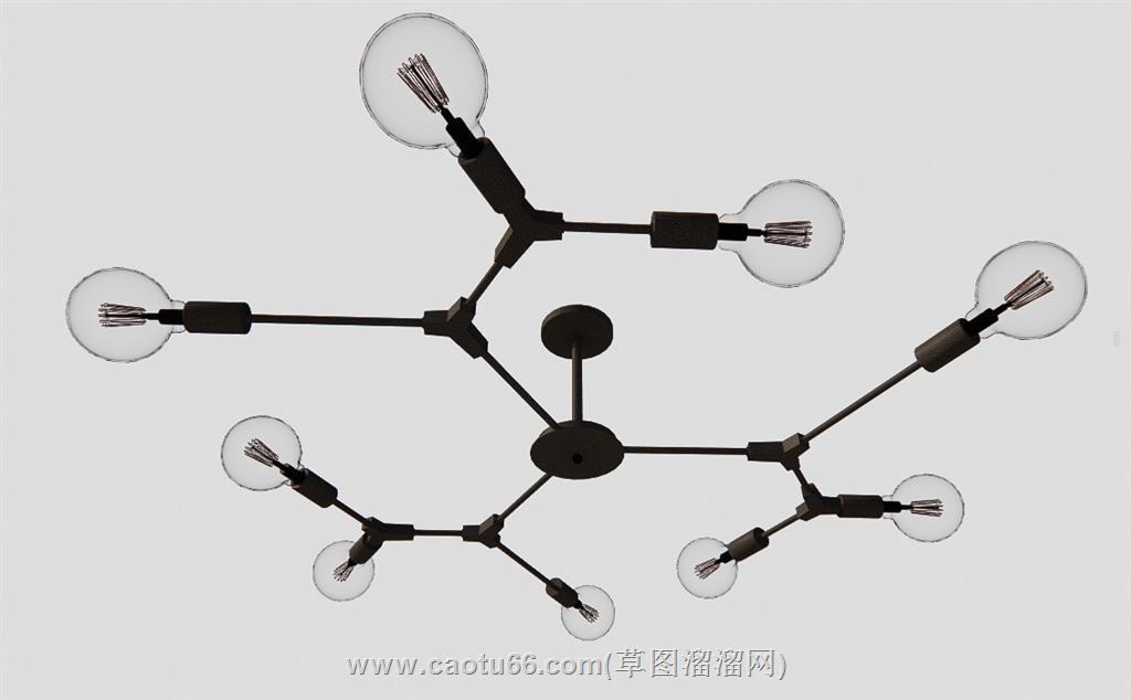 枝形吊灯SU模型 1