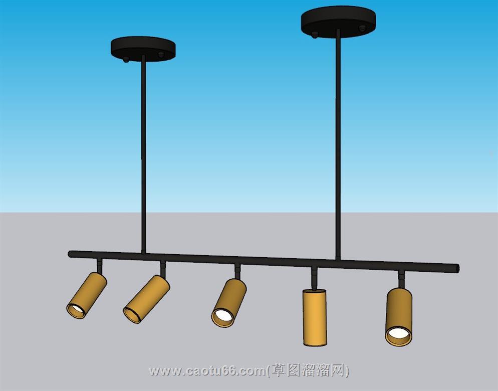 筒灯吊灯SU模型