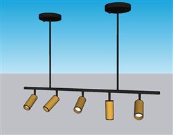 筒灯吊灯SU模型 免费sketchup模型下载