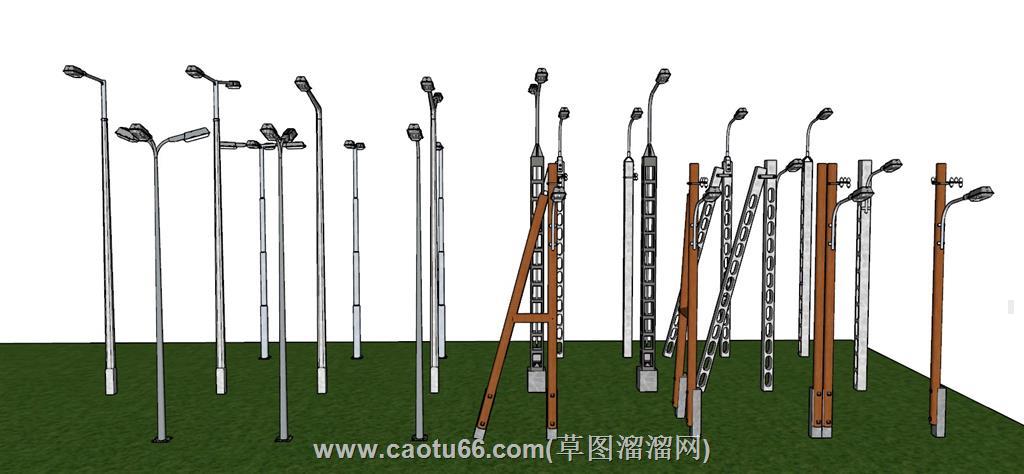 路灯SU模型 1