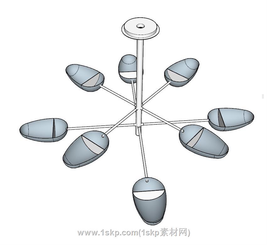 吊灯SU模型 2