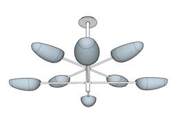 吊灯SU模型