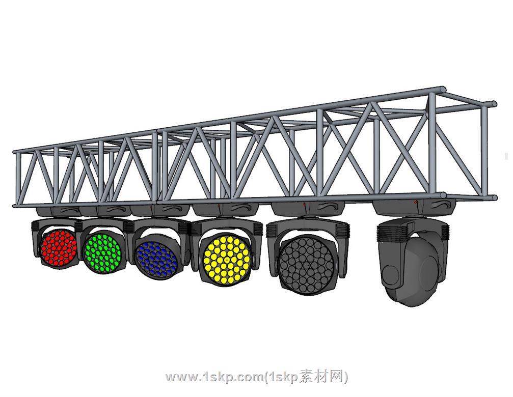 舞台灯LED射灯SU模型 1