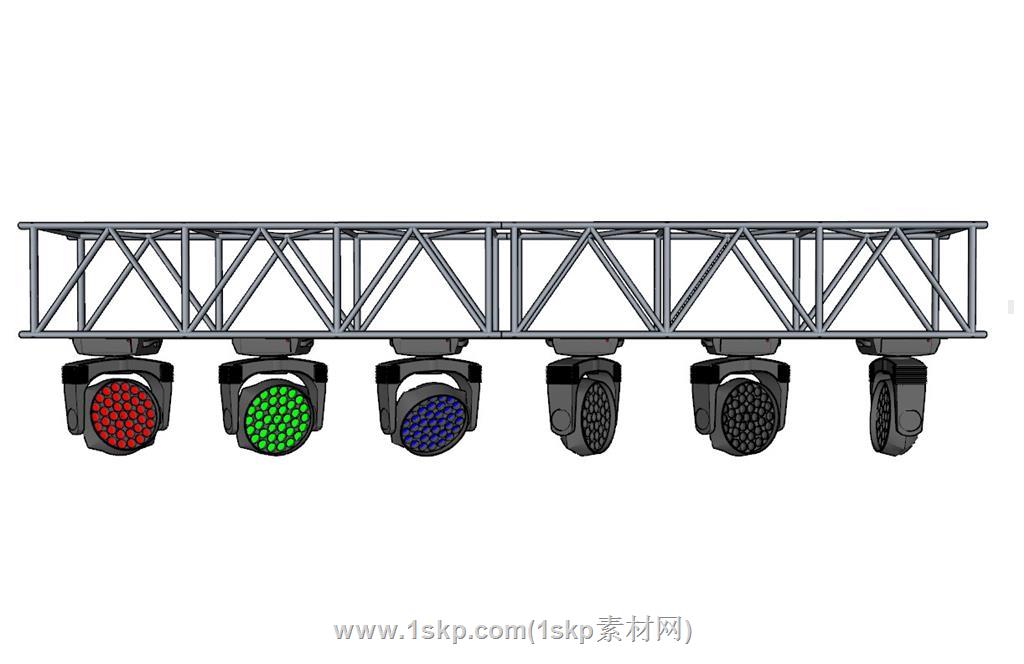 舞台灯LED射灯SU模型 2