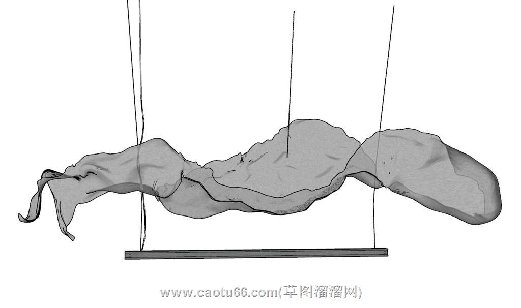 装饰吊灯SU模型 1