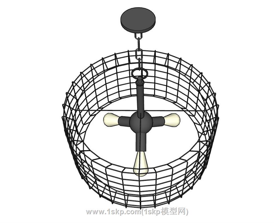 吊灯灯具SU模型 3