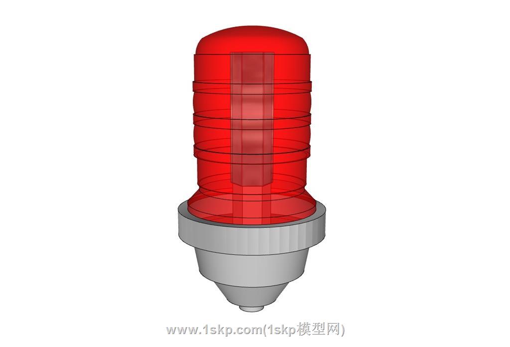 警示灯防撞灯SU模型 1