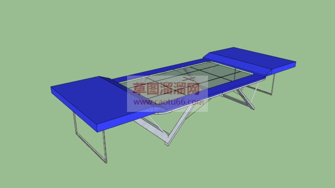 长方形的蹦床SU模型 1