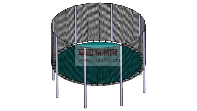 草图大师蹦床SU模型 1