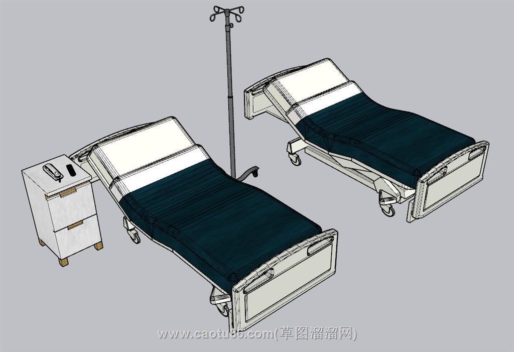 病房病床医疗SU模型 1