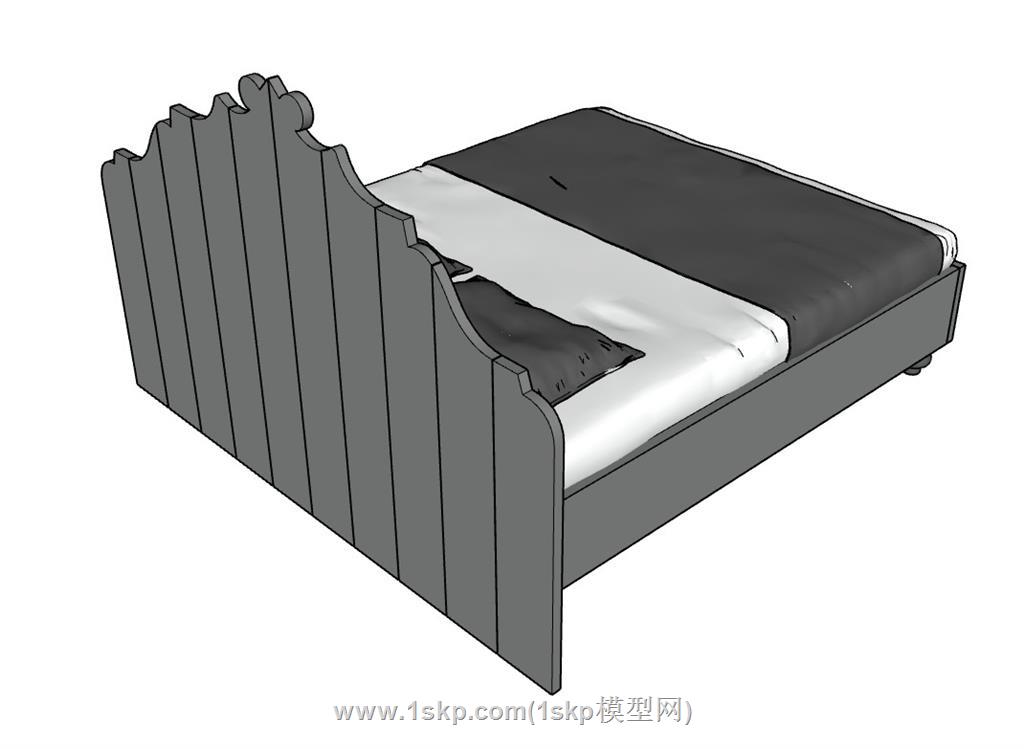 床铺SU模型 3