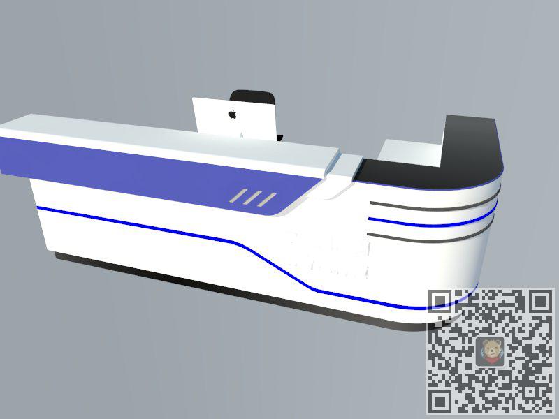 前台柜接待台SU模型 1