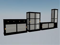 玻璃柜SU模型 免费sketchup模型下载