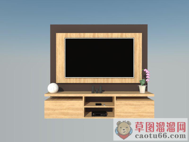 电视柜SU模型 1