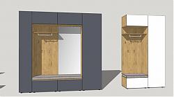 衣柜鞋帽柜SU模型 免费sketchup模型下载