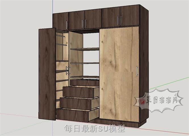 衣柜柜子家具SU模型