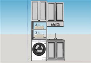 洗衣柜 阳台 洗衣 置物柜