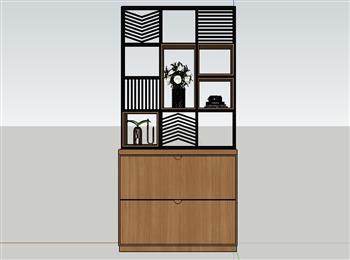 隔断柜  装饰柜  花瓶