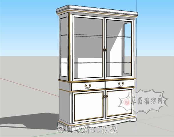 欧式柜子家具SU模型 1